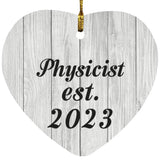 Physicist Established Est. 2023 - Heart Ornament F