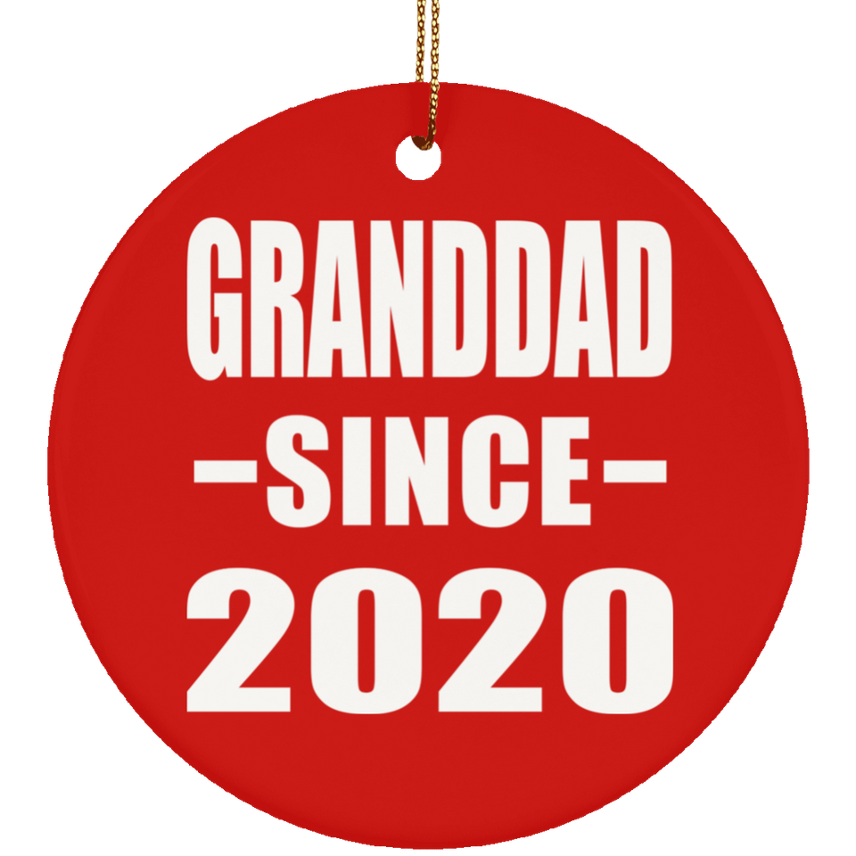 Granddad Since 2020 - Circle Ornament