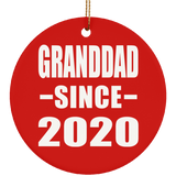 Granddad Since 2020 - Circle Ornament