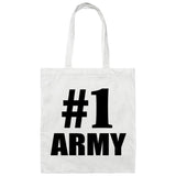 Number One #1 Army - Tote Bag White