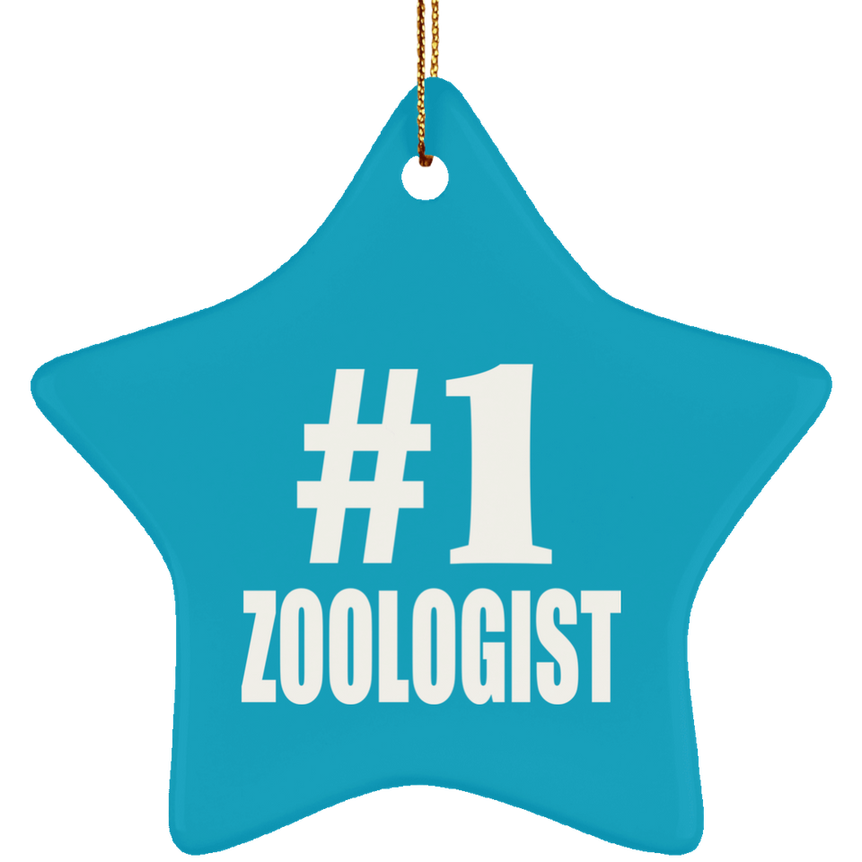 Number One #1 Zoologist - Star Ornament