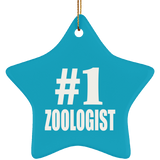Number One #1 Zoologist - Star Ornament
