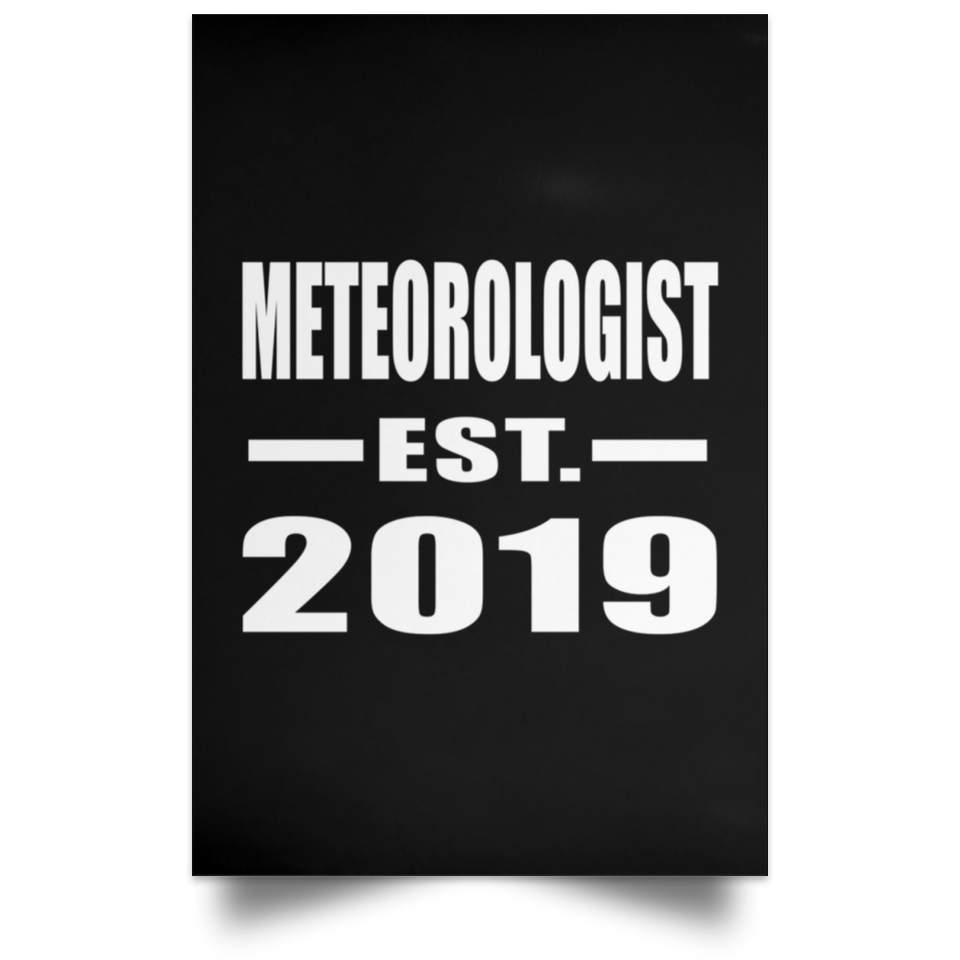 Meteorologist Established EST. 2019 - Poster Portrait