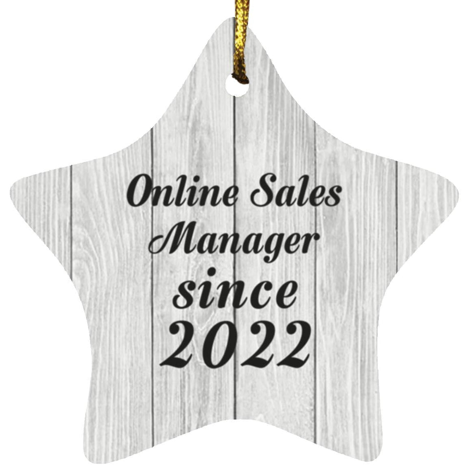 Online Sales Manager Since 2022 - Star Ornament F