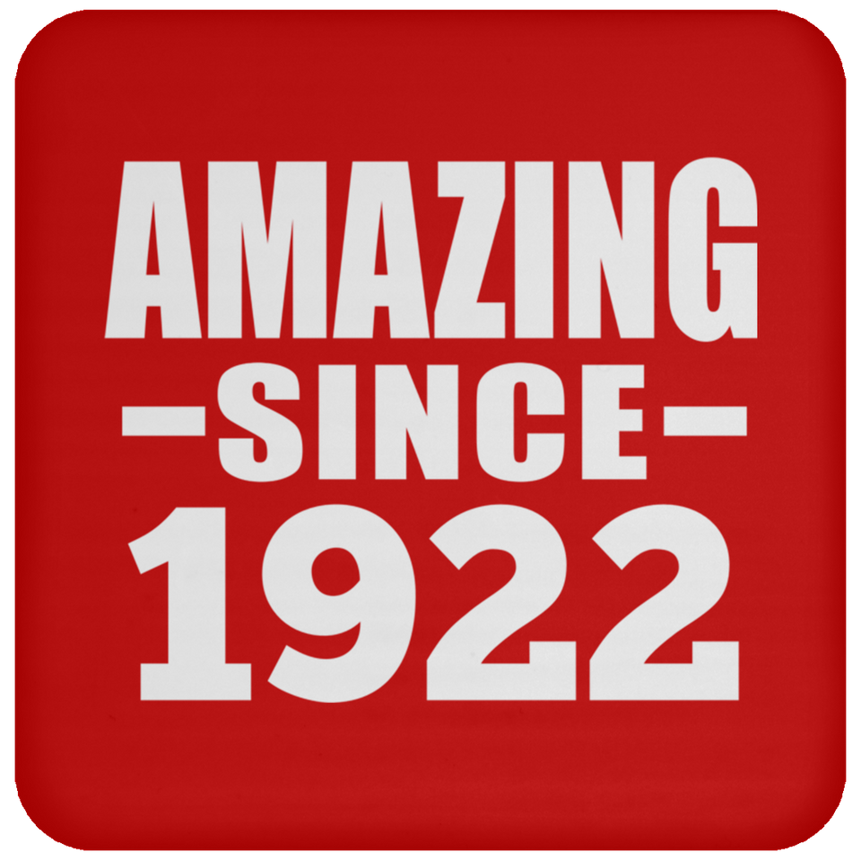 102nd Birthday Amazing Since 1922 - Drink Coaster