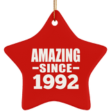 32nd Birthday Amazing Since 1992 - Star Ornament