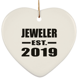Jeweler Established EST. 2019 - Heart Ornament