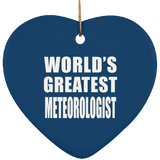 World's Greatest Meteorologist - Heart Ornament