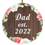 Dad Established Est. 2022 - Circle Ornament A