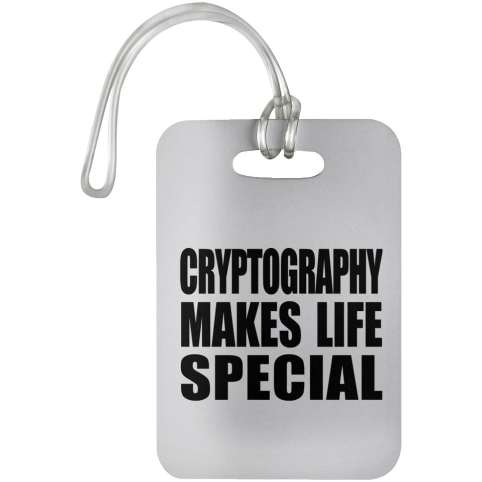 Cryptography Makes Life Special - Luggage Bag Tag
