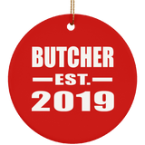 Butcher Established EST. 2019 - Circle Ornament