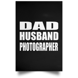 Dad Husband Photographer - Poster Portrait