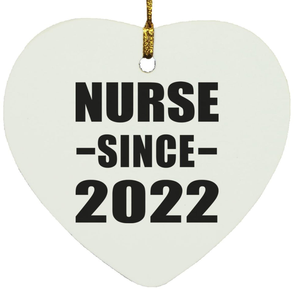 Nurse Since 2022 - Heart Ornament