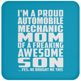 Proud Automobile Mechanic Mom Of Awesome Son - Drink Coaster