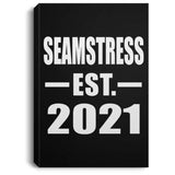 Seamstress Established EST. 2021 - Canvas Portrait