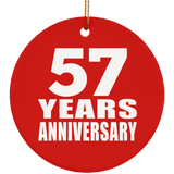 57th Anniversary 57 Years Anniversary - Circle Ornament