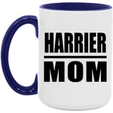 Harrier Mom - 15oz Accent Mug Purple