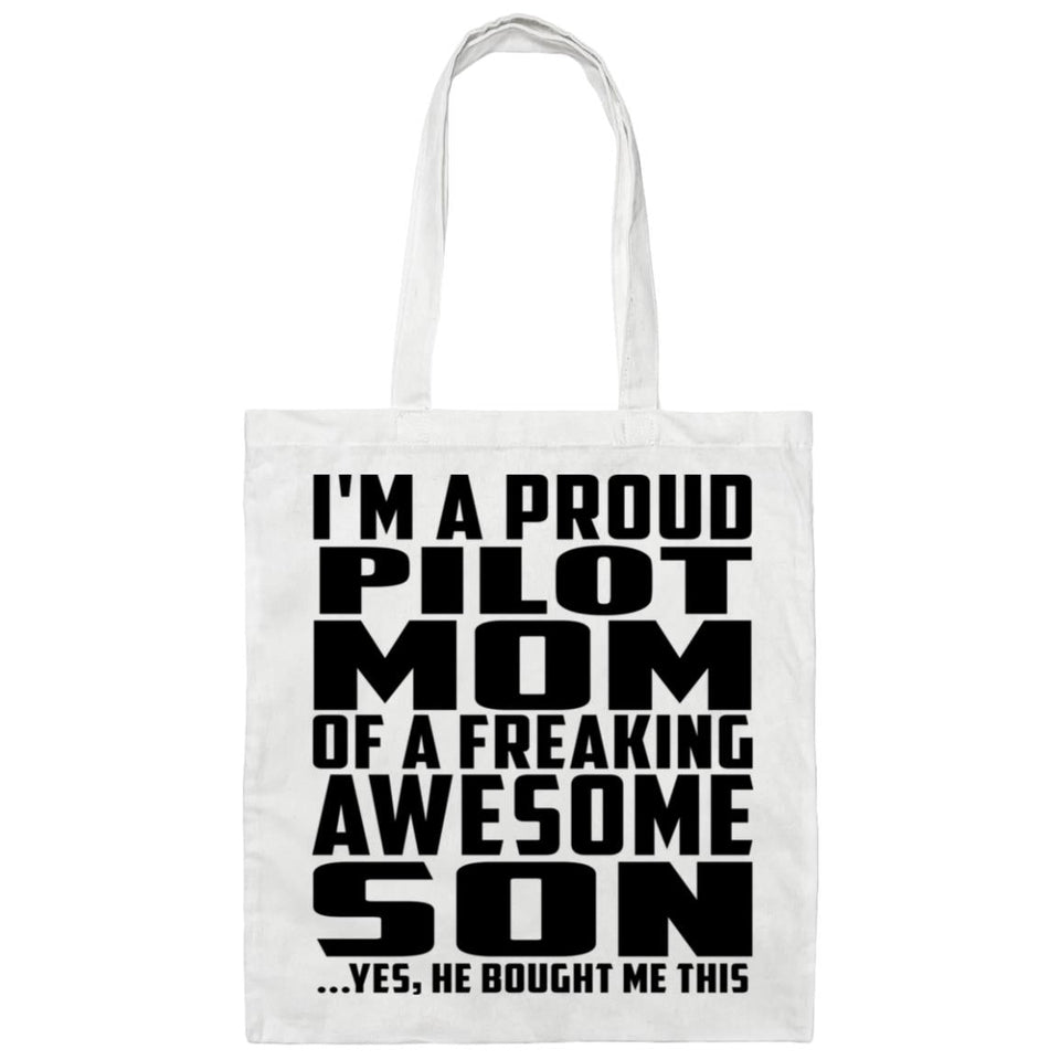Proud Pilot Mom Of Awesome Son - Tote Bag White