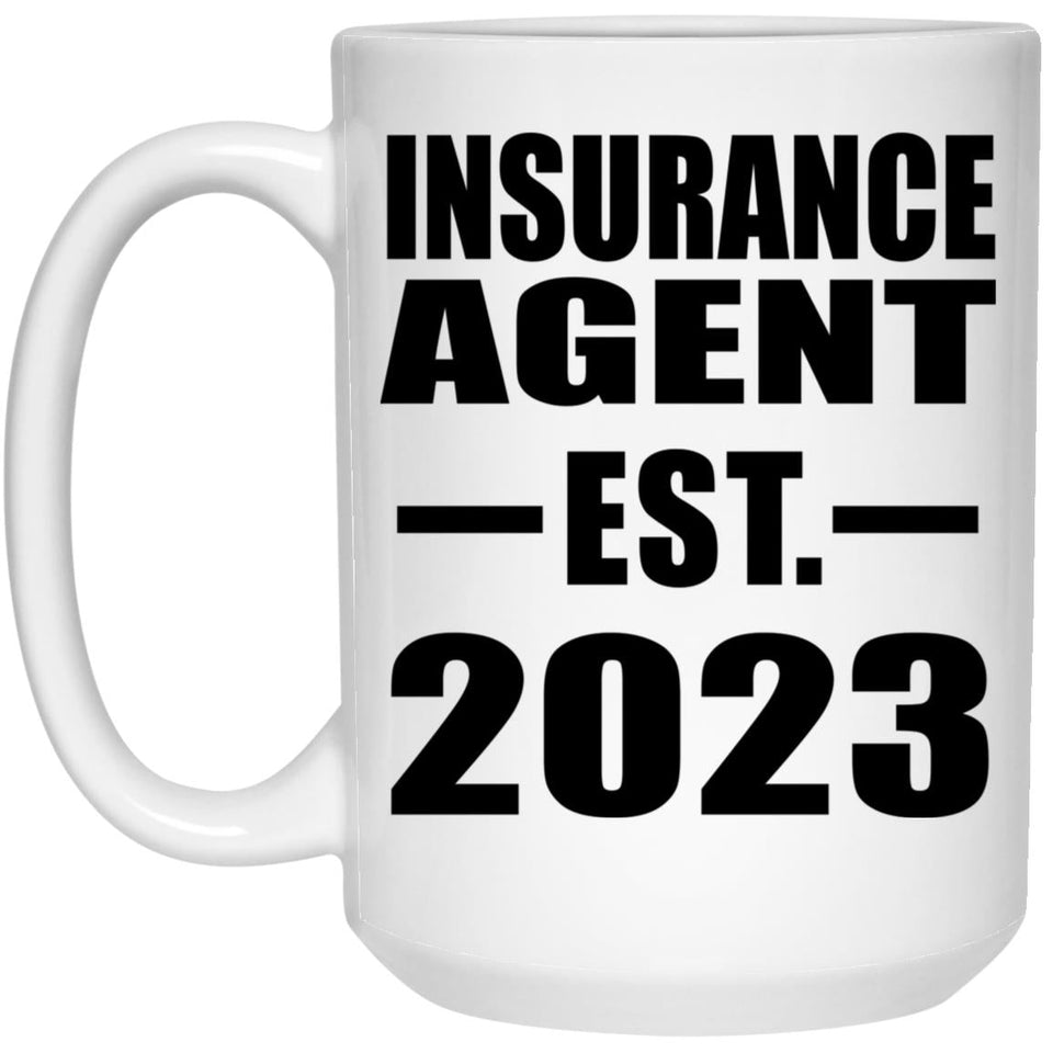 Insurance Agent Established EST. 2023 - 15oz Coffee Mug