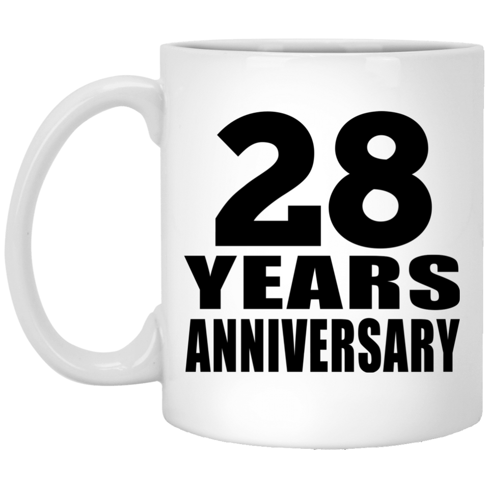 28th Anniversary 28 Years - 11 Oz Coffee Mug