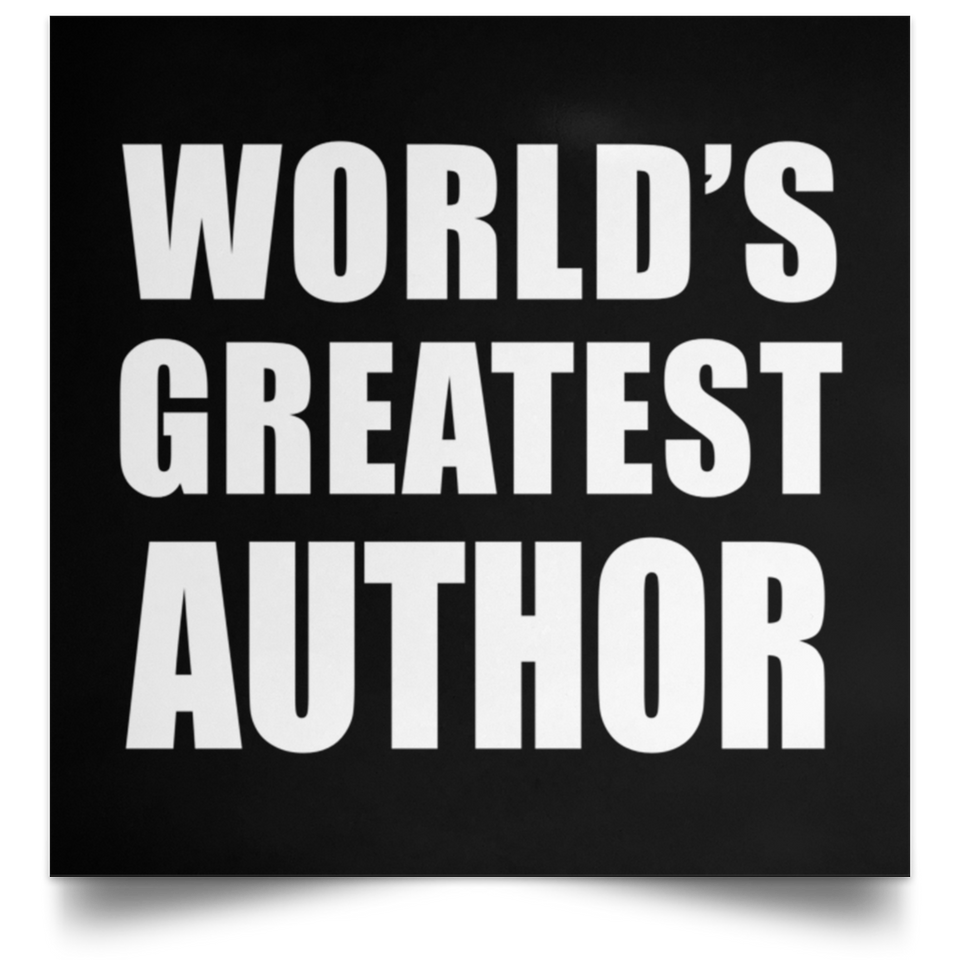 World's Greatest Author - Poster Square