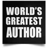 World's Greatest Author - Poster Square
