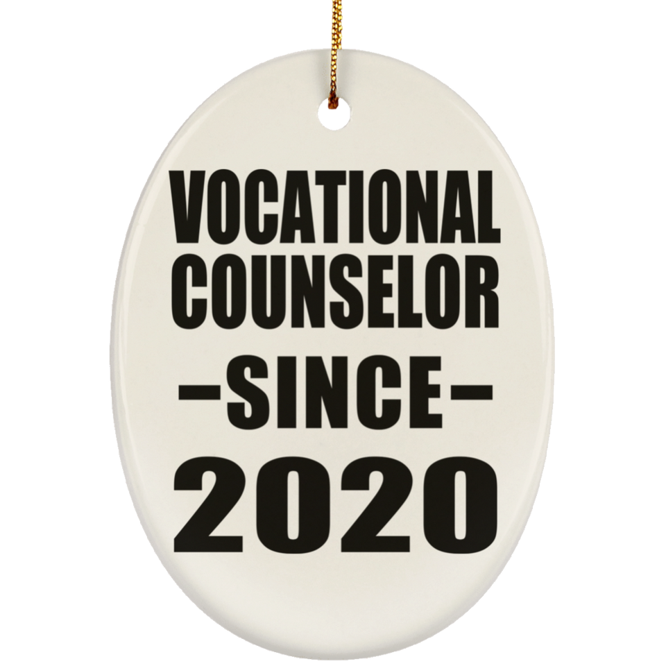 Vocational Counselor Since 2020 - Oval Ornament