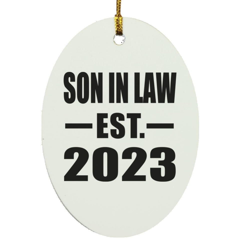 Son In Law Established EST. 2023 - Oval Ornament