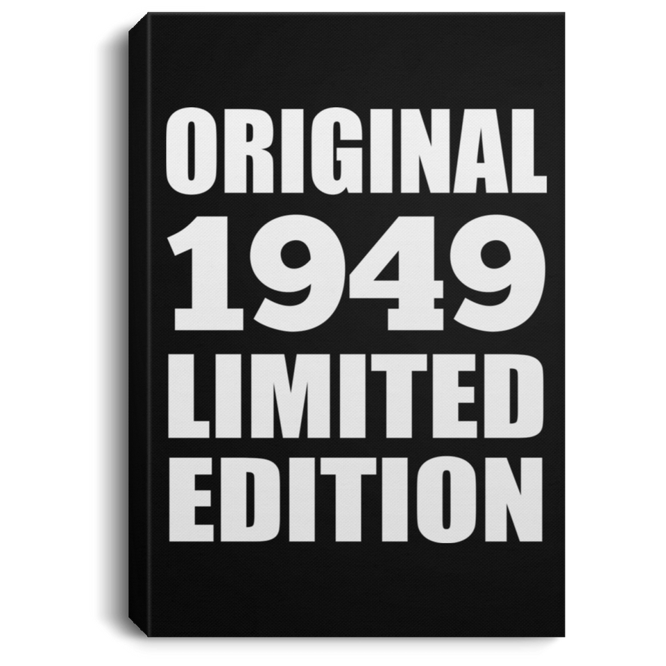 75th Birthday Original 1949 Limited Edition - Canvas Portrait