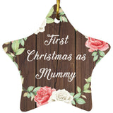 First Christmas As Mummy - Star Ornament A