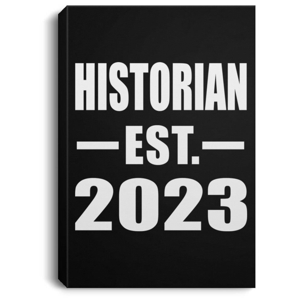 Historian Established EST. 2023 - Canvas Portrait