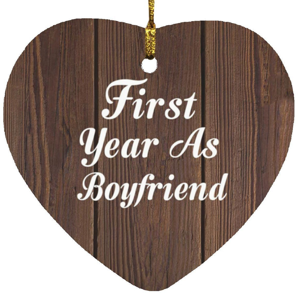 First Year As Boyfriend - Heart Ornament D