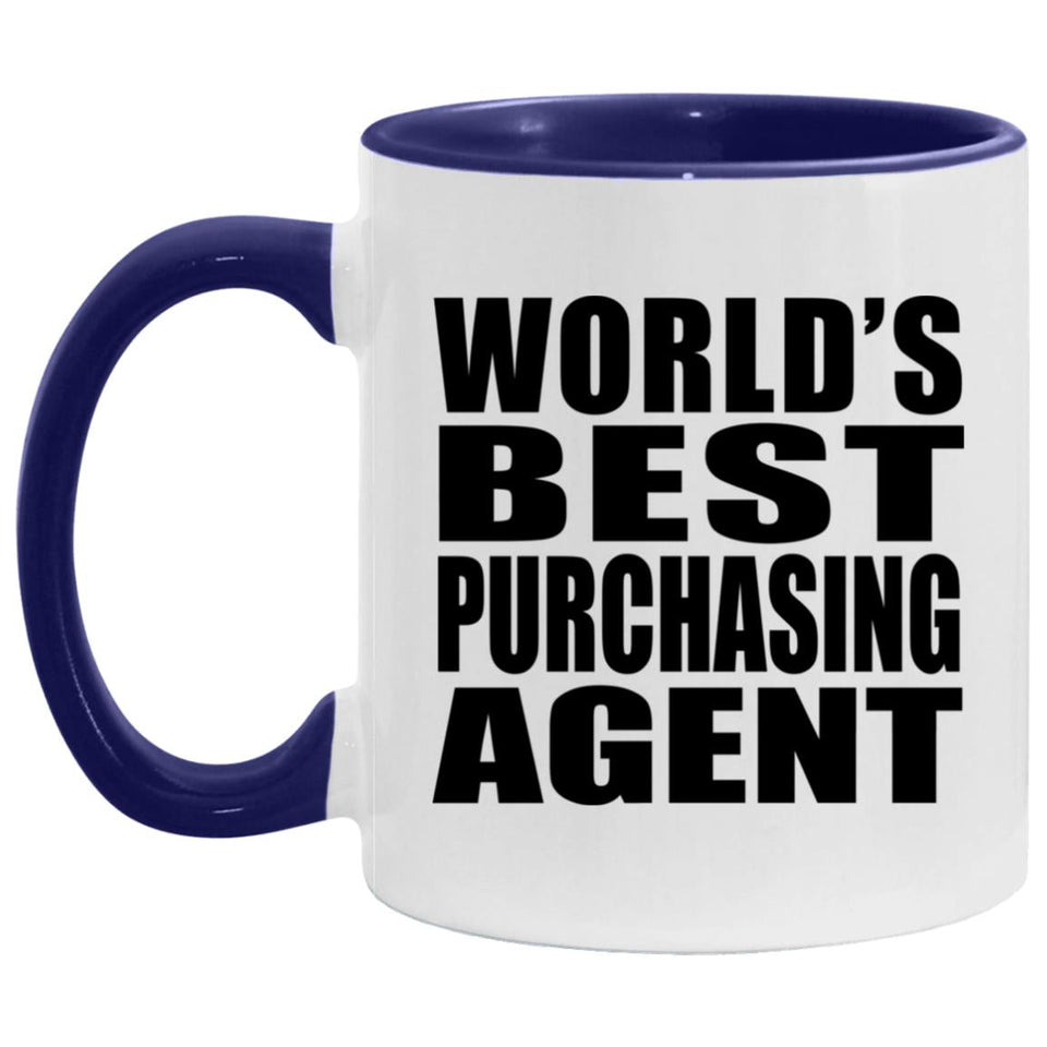 World's Best Purchasing Agent - 11oz Accent Mug Purple