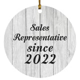 Sales Representative Since 2022 - Circle Ornament F