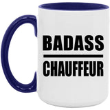 Badass Chauffeur - 15oz Accent Mug Purple