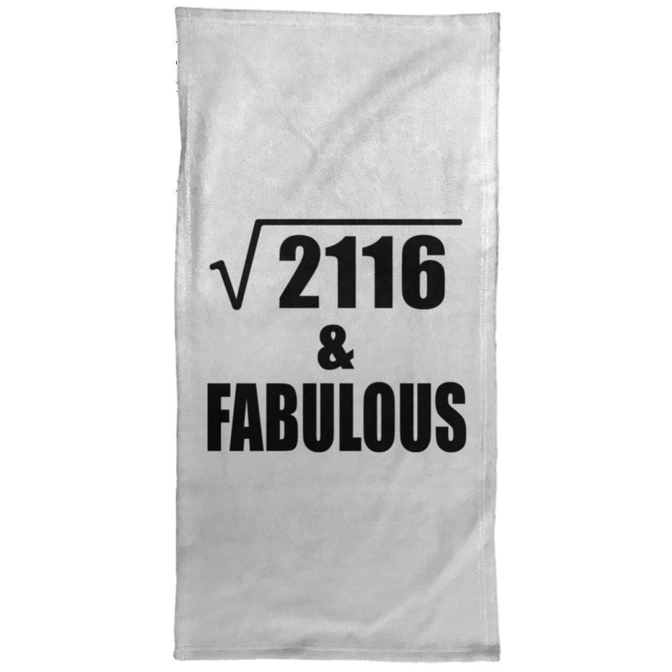 46th Birthday Square Root of 2116 & Fabulous - Hand Towel