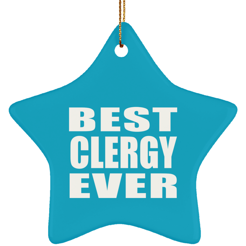 Best Clergy Ever - Star Ornament