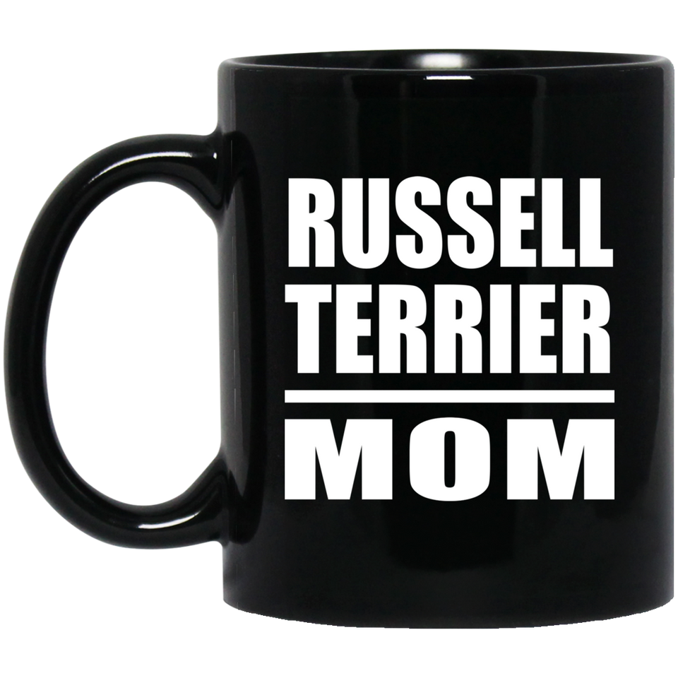Russell Terrier Mom - 11oz Coffee Mug Black