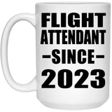 Flight Attendant Since 2023 - 15oz Coffee Mug