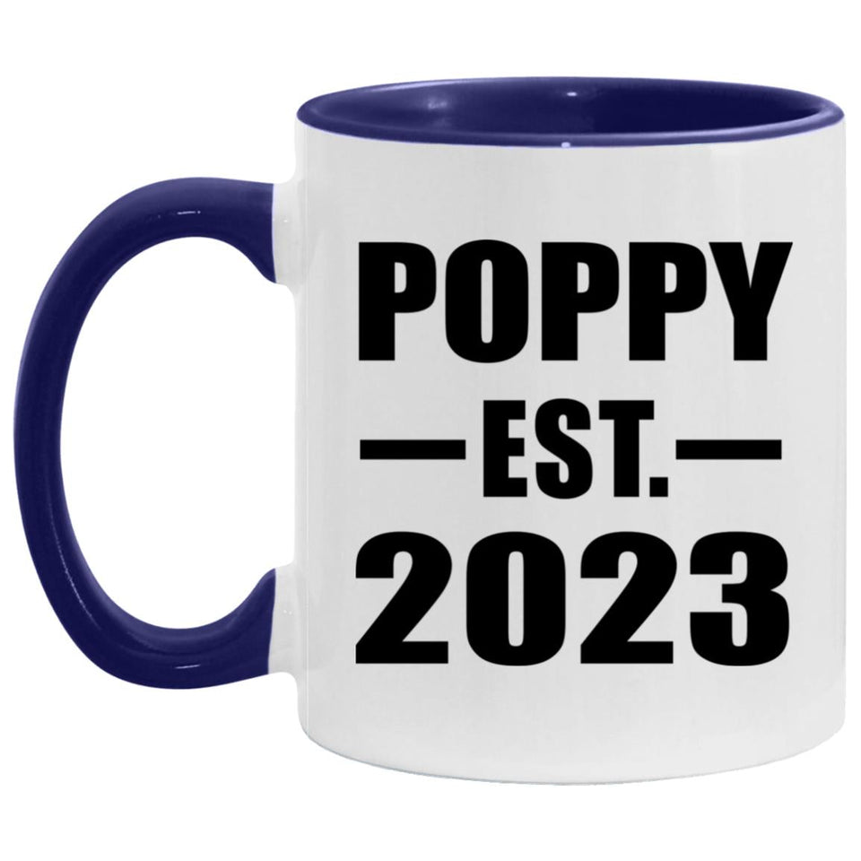 Poppy Established Est. 2023 - 11oz Accent Mug Purple