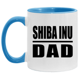 Shiba Inu Dad - 11oz Accent Mug Blue