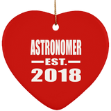 Astronomer Established EST. 2018 - Heart Ornament