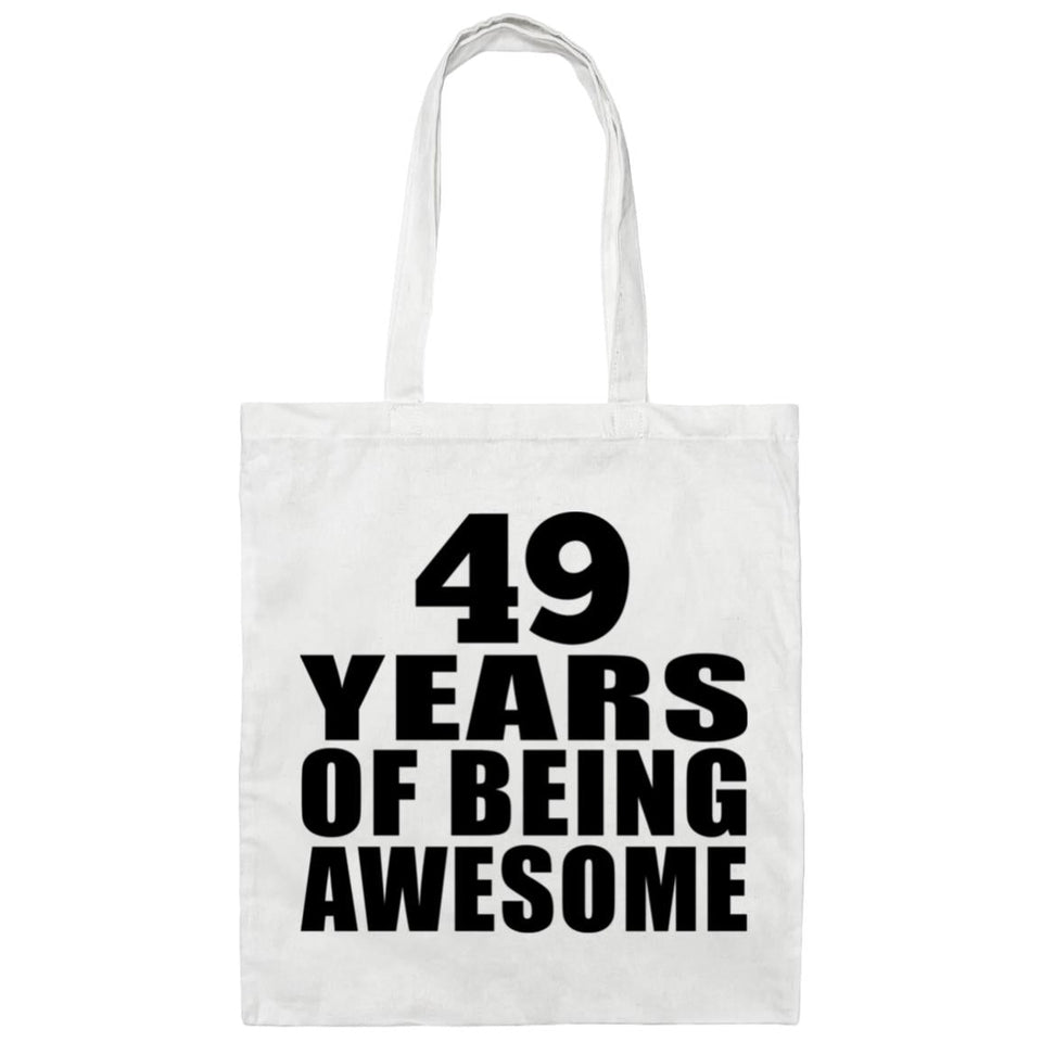49th Birthday 49 Years Of Being Awesome - Tote Bag White