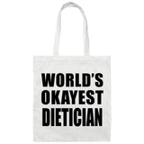 World's Okayest Dietician - Tote Bag White