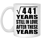 21st Anniversary Square Root of 441 Years Still In Love - 11oz Coffee Mug