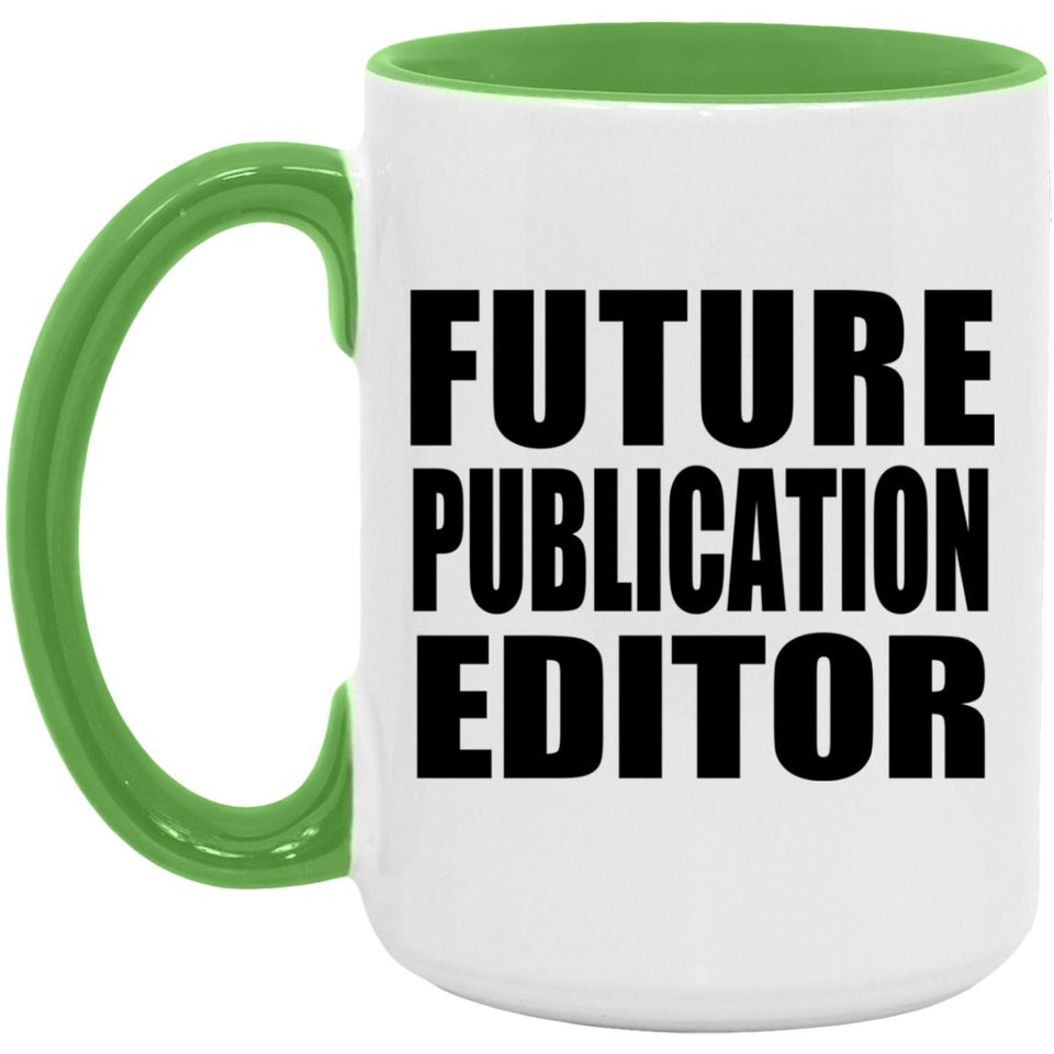 Future Publication Editor - 15oz Accent Mug Green