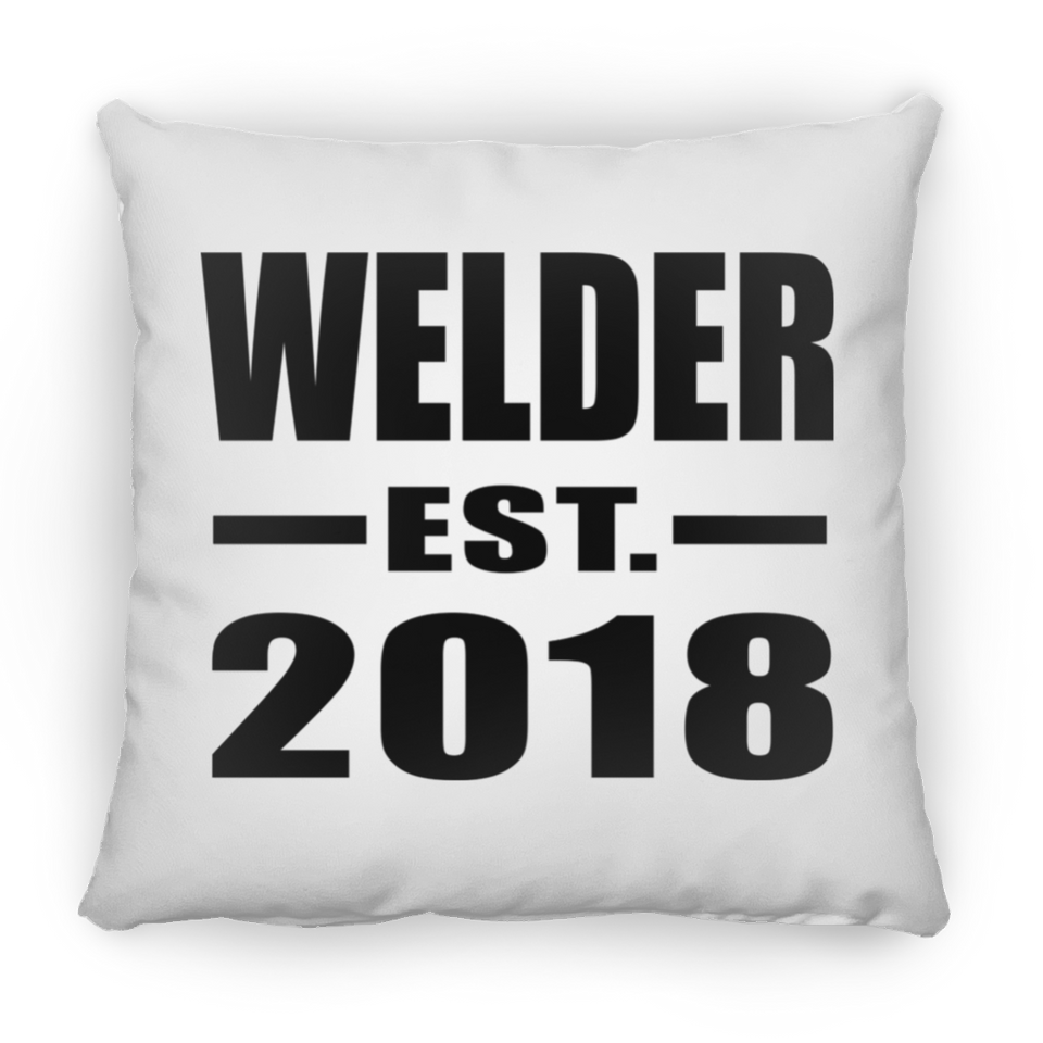 Welder Established EST. 2018 - Throw Pillow