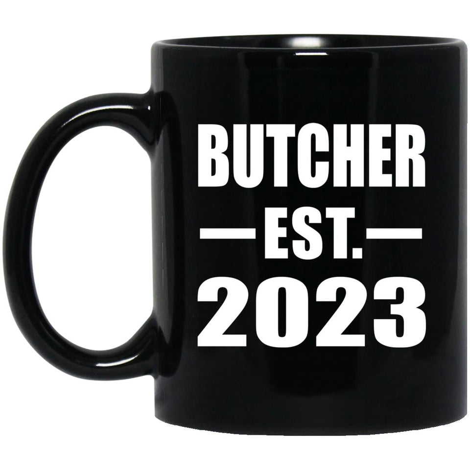 Butcher Established EST. 2023 - 11oz Coffee Mug Black