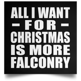 All I Want For Christmas Is More Falconry - Poster Square