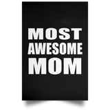 Most Awesome Mom - Poster Portrait